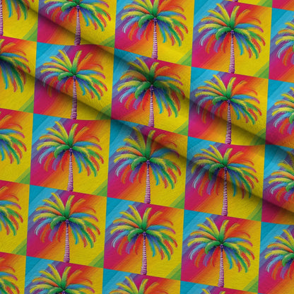 Rainbow Blooms Pattern 8 Minky Fabric