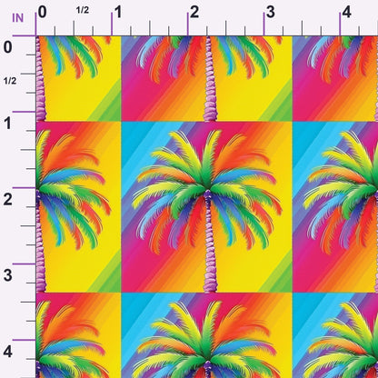 Rainbow Blooms Pattern 8 Minky Fabric