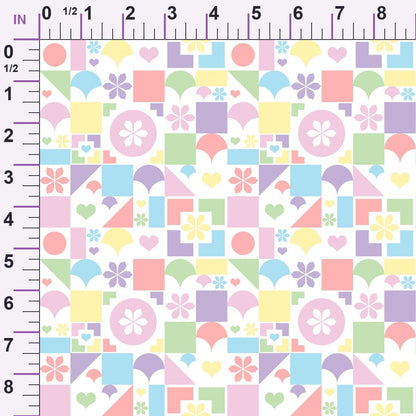 Rainbow Color Pastel Minky Fabric