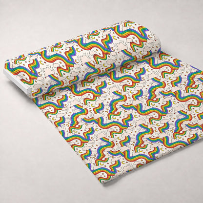 Rainbow Daydream Pattern 1 Minky Fabric