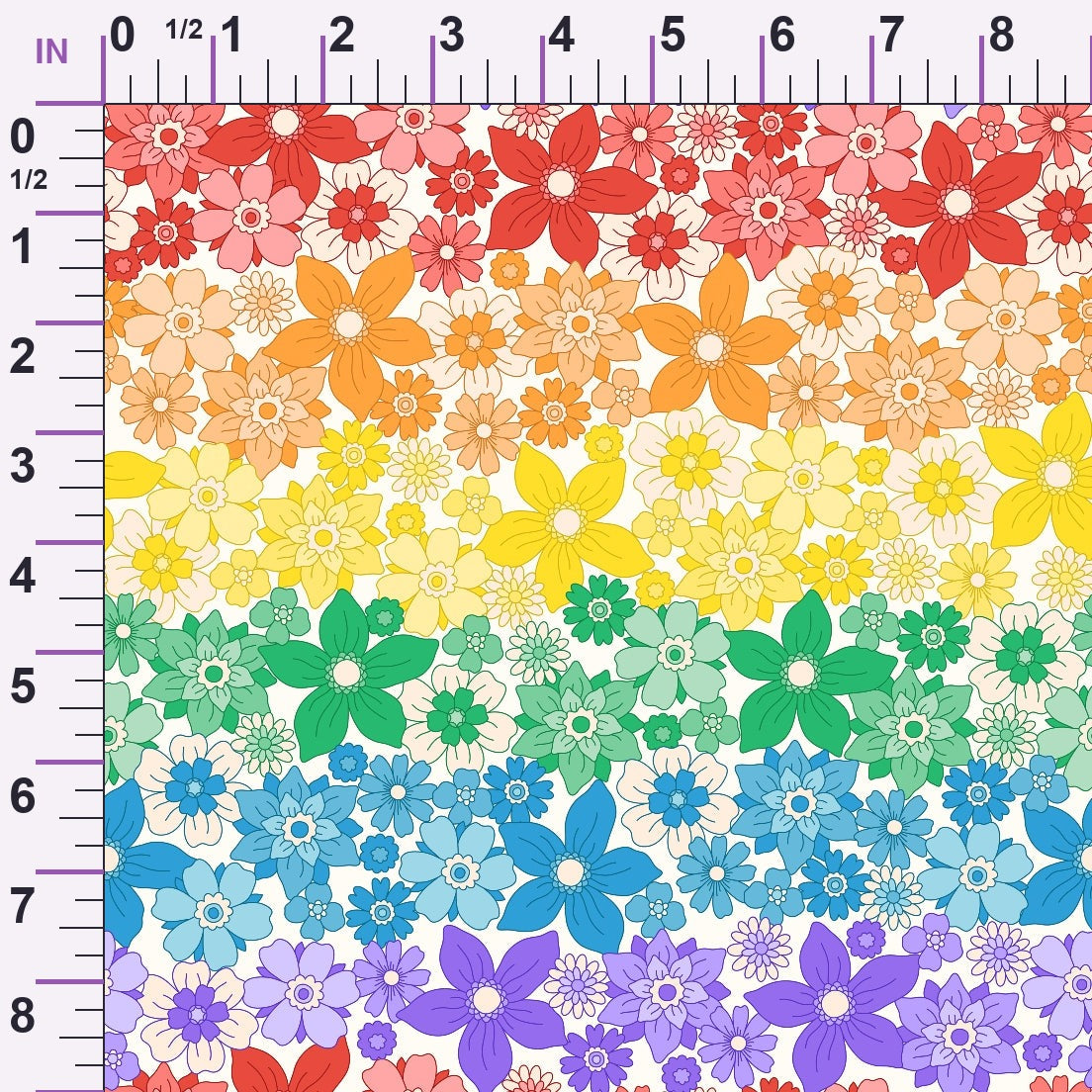 Rainbow Daydream Pattern 10 Minky Fabric