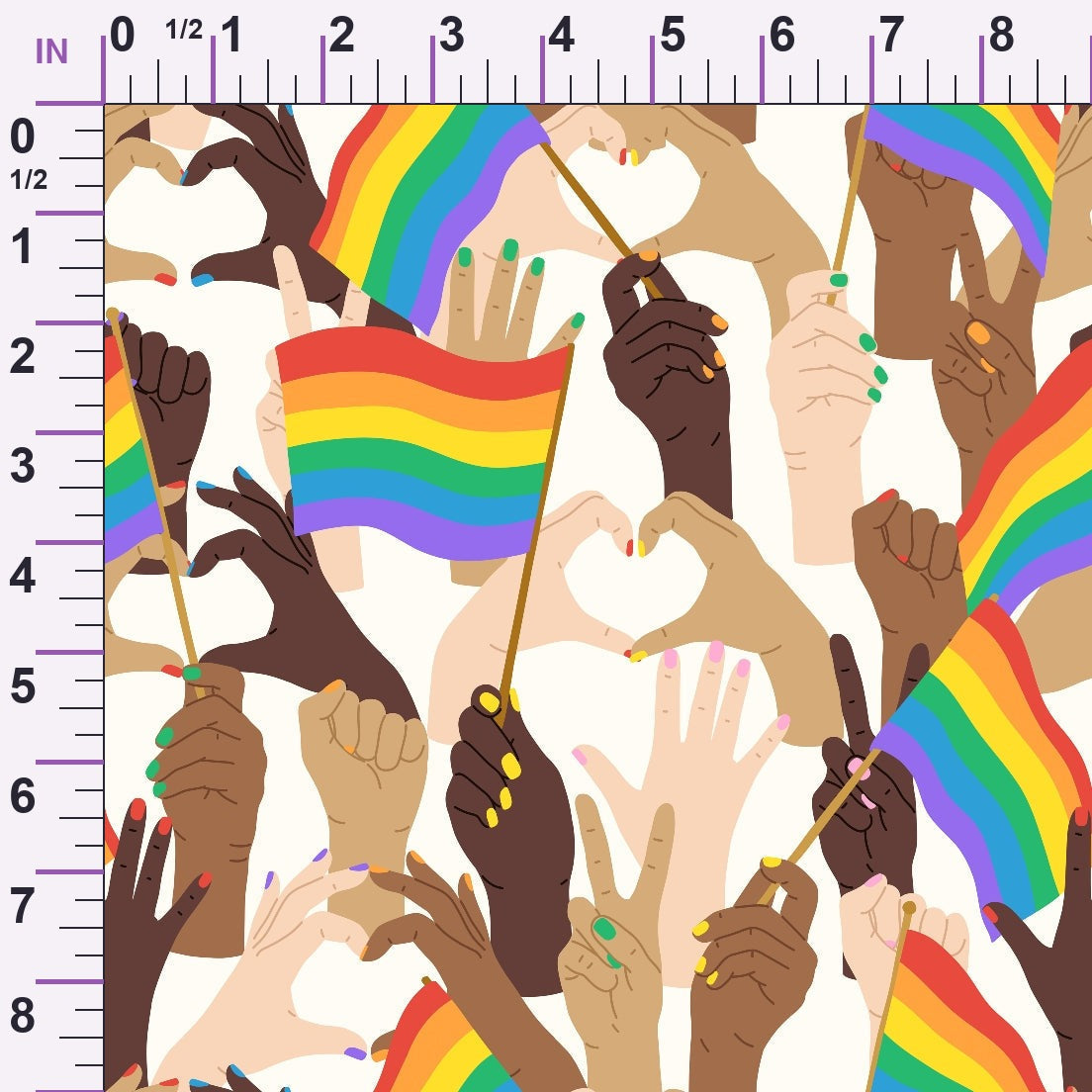 Rainbow Daydream Pattern 13 Minky Fabric