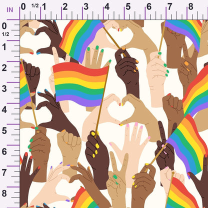 Rainbow Daydream Pattern 13 Minky Fabric