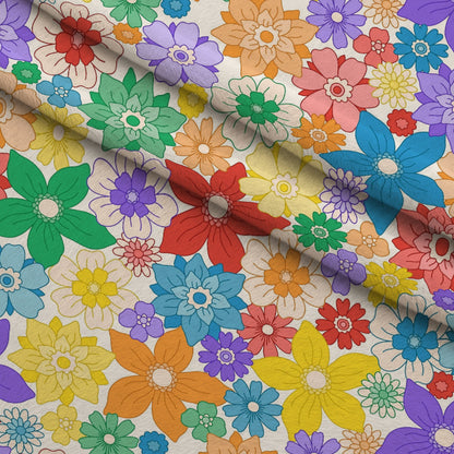 Rainbow Daydream Pattern 3 Minky Fabric