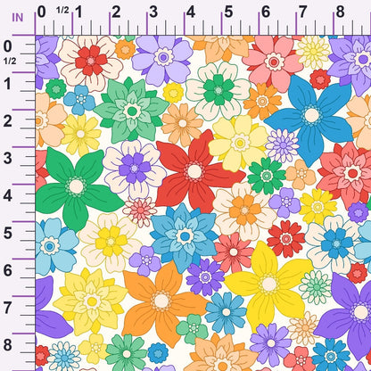 Rainbow Daydream Pattern 3 Minky Fabric