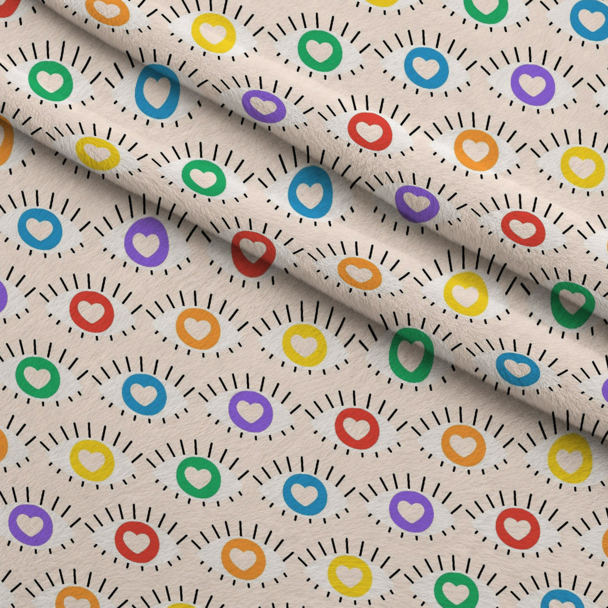 Rainbow Daydream Pattern 4 Minky Fabric