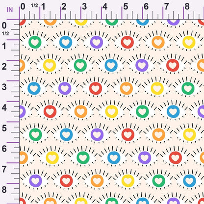 Rainbow Daydream Pattern 4 Minky Fabric