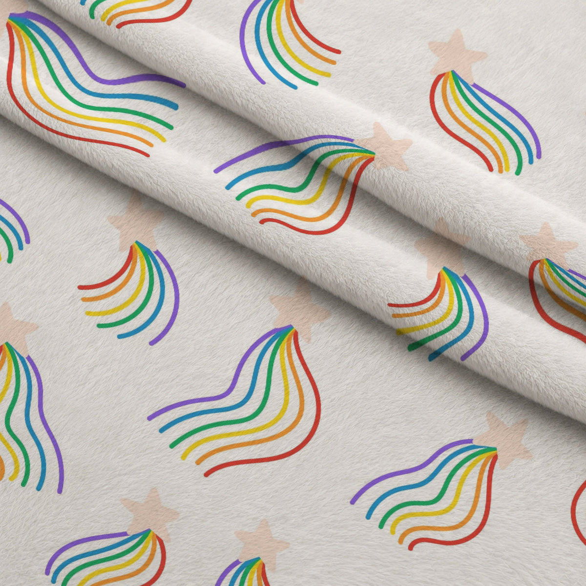 Rainbow Daydream Pattern 6 Minky Fabric