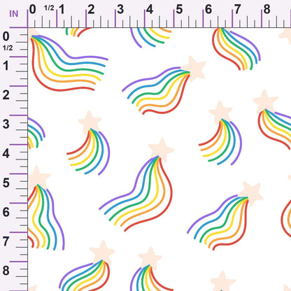 Rainbow Daydream Pattern 6 Minky Fabric