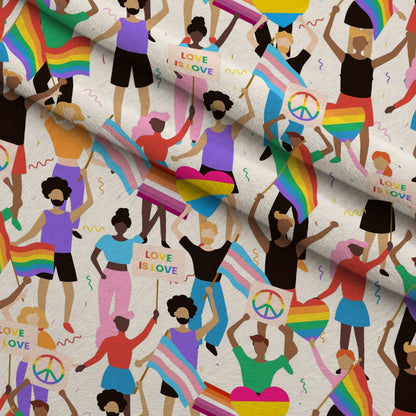 Rainbow Daydream Pattern 8 Minky Fabric