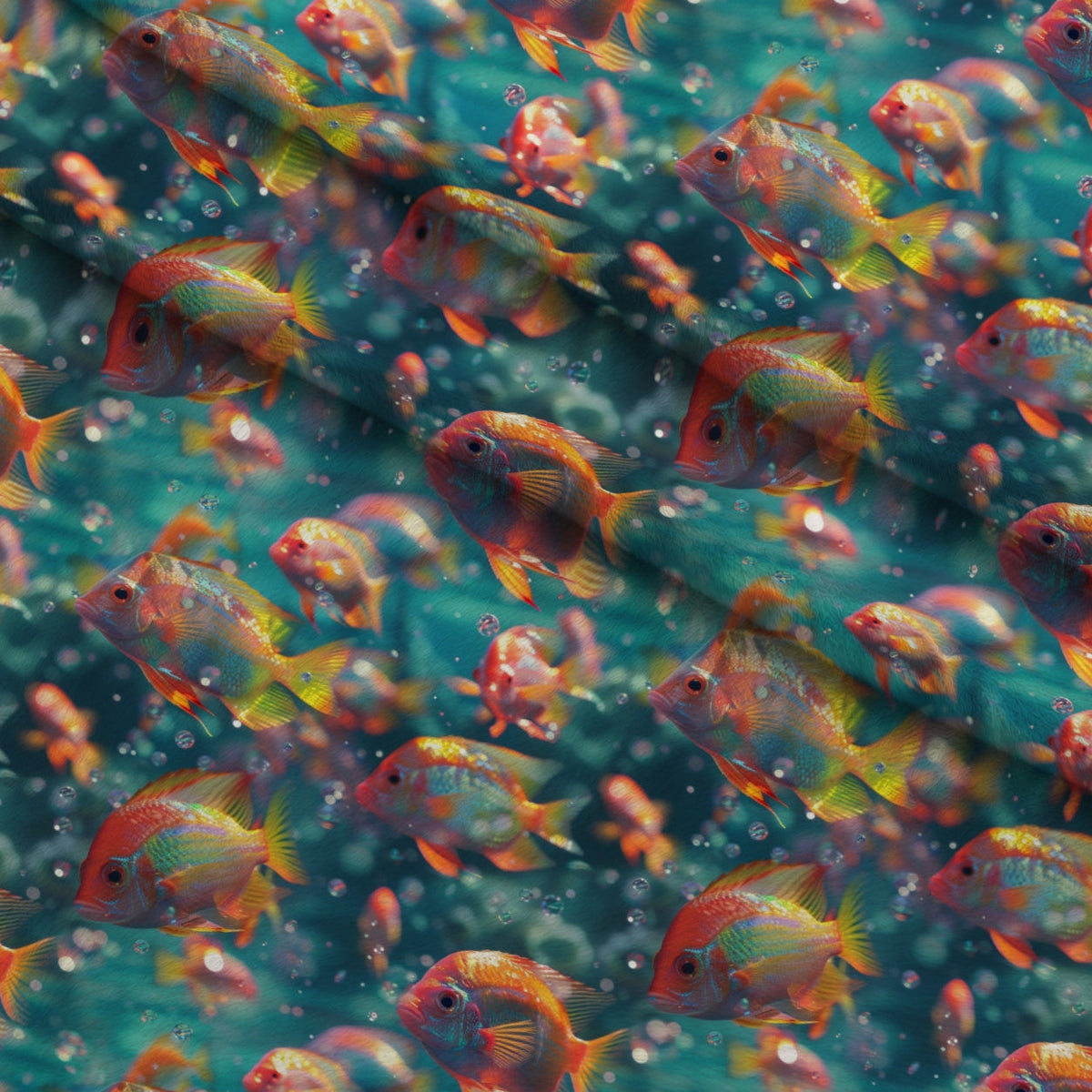 Rainbow Reef Pattern 1 Minky Fabric