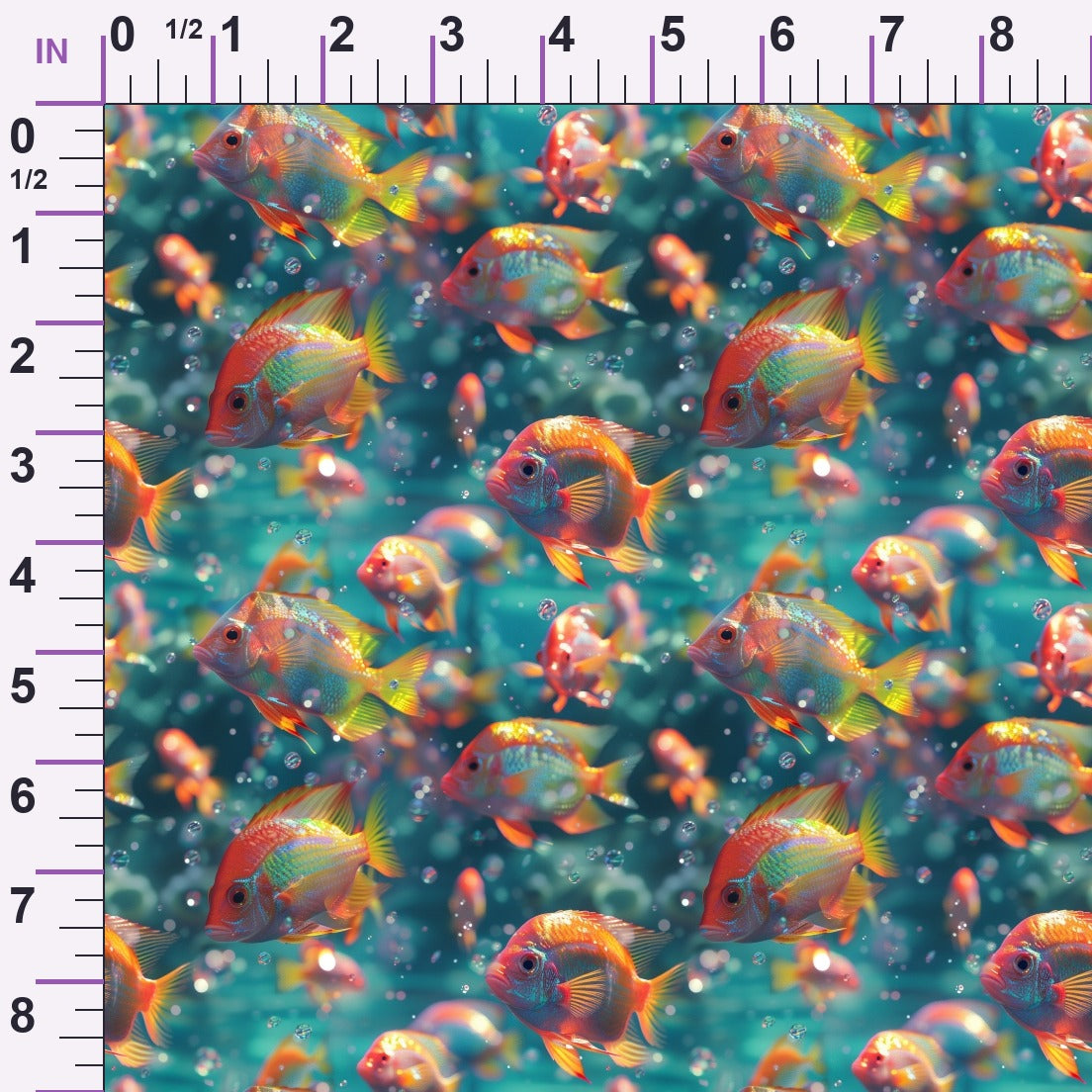 Rainbow Reef Pattern 1 Minky Fabric