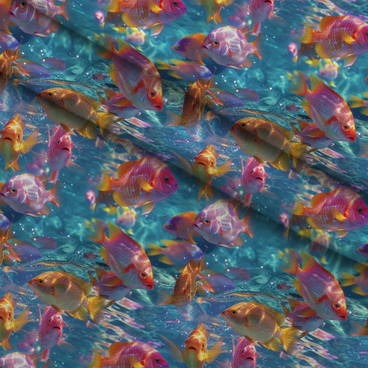 Rainbow Reef Pattern 10 Minky Fabric