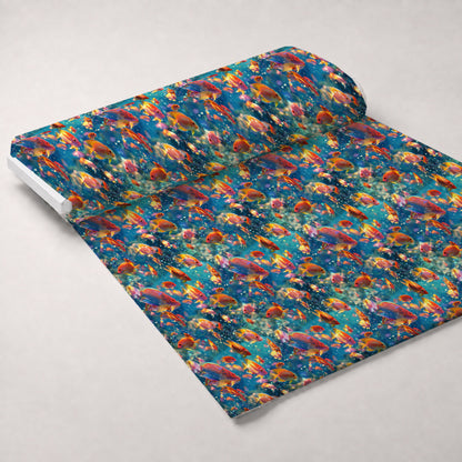 Rainbow Reef Pattern 3 Minky Fabric