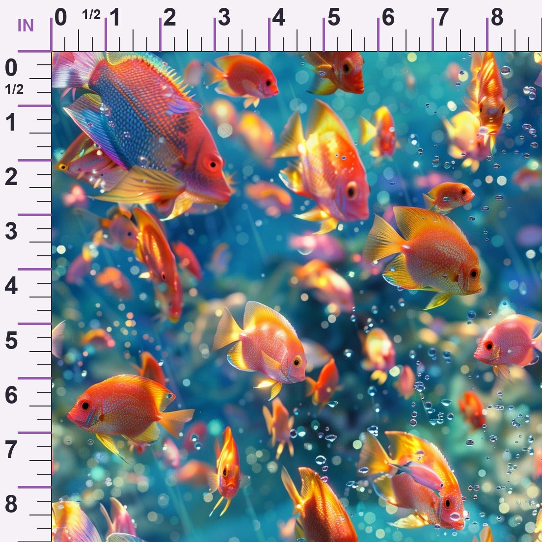 Rainbow Reef Pattern 3 Minky Fabric