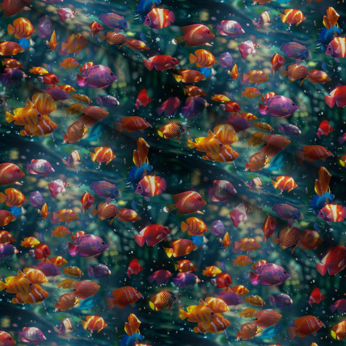 Rainbow Reef Pattern 7 Minky Fabric