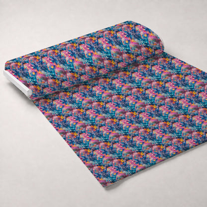 Rainbow Reef Pattern 9 Minky Fabric