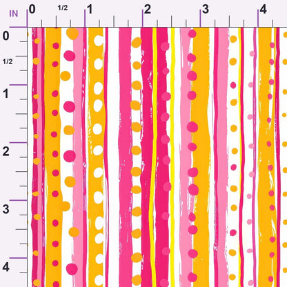 Raspberry Lemonade Pattern 12 Minky Fabric