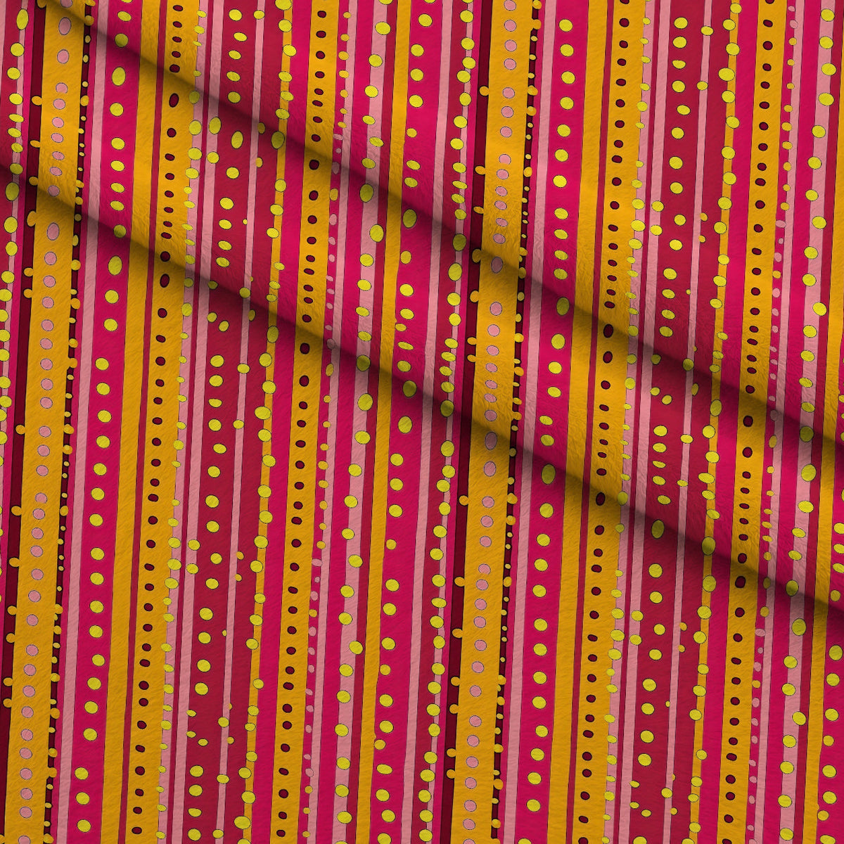 Raspberry Lemonade Pattern 2 Minky Fabric