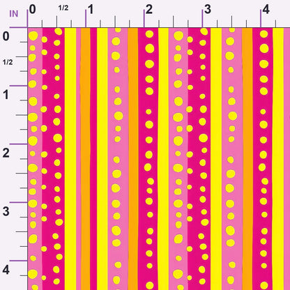 Raspberry Lemonade Pattern 3 Minky Fabric