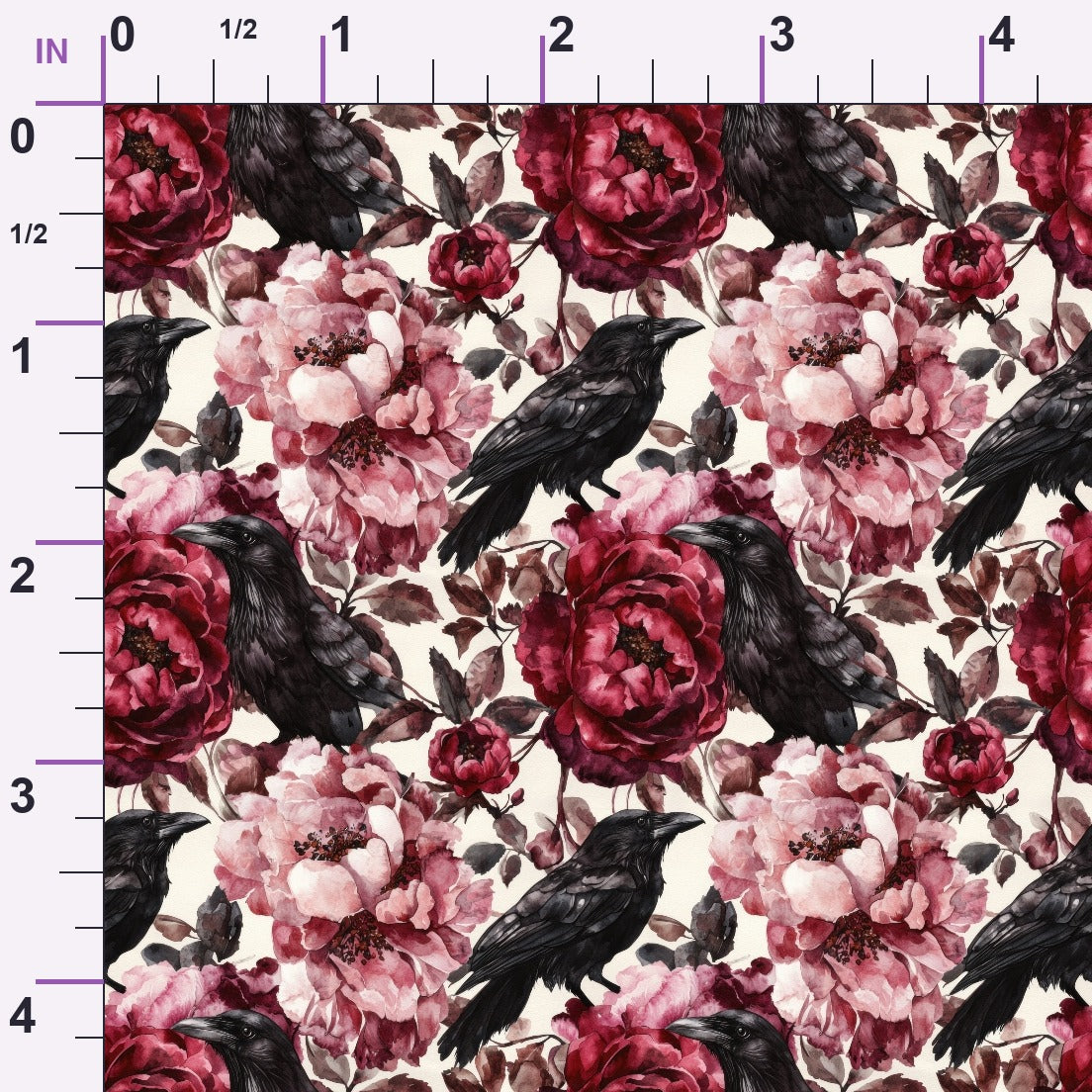 Raven Rose Reverie Pattern 1 Minky Fabric