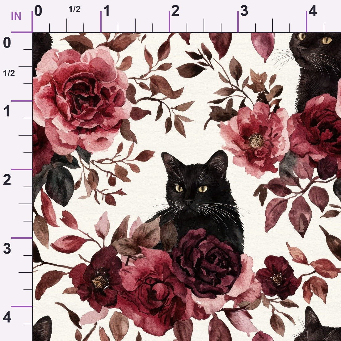 Raven Rose Reverie Pattern 10 Minky Fabric