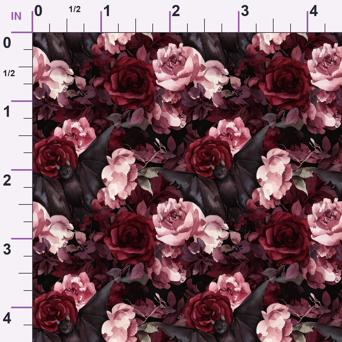 Raven Rose Reverie Pattern 13 Minky Fabric
