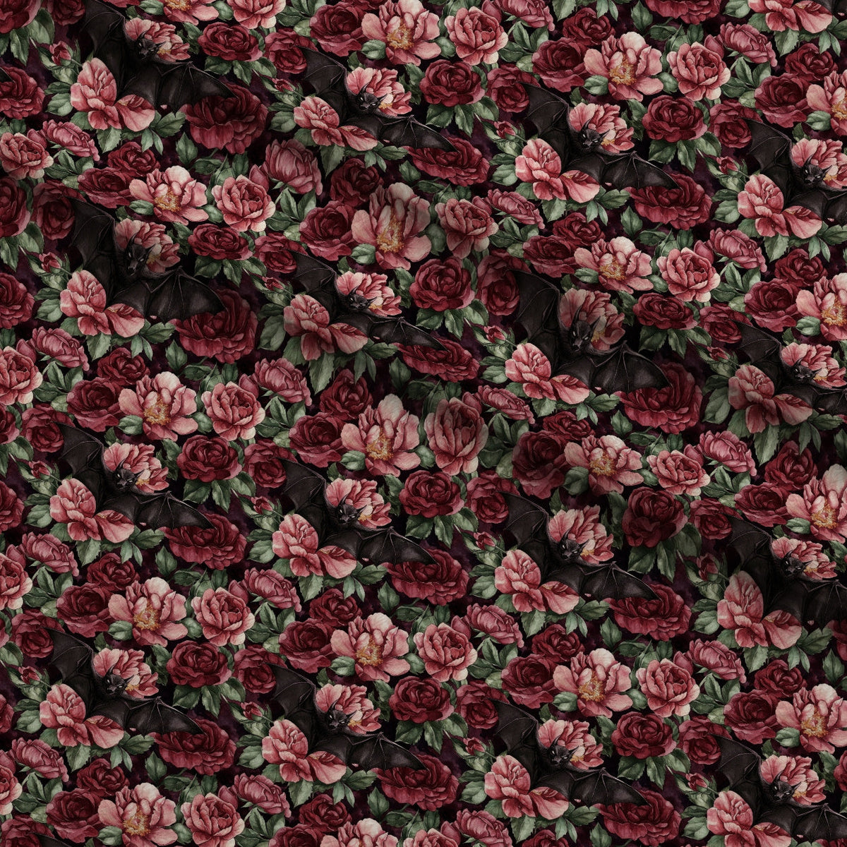 Raven Rose Reverie Pattern 14 Minky Fabric