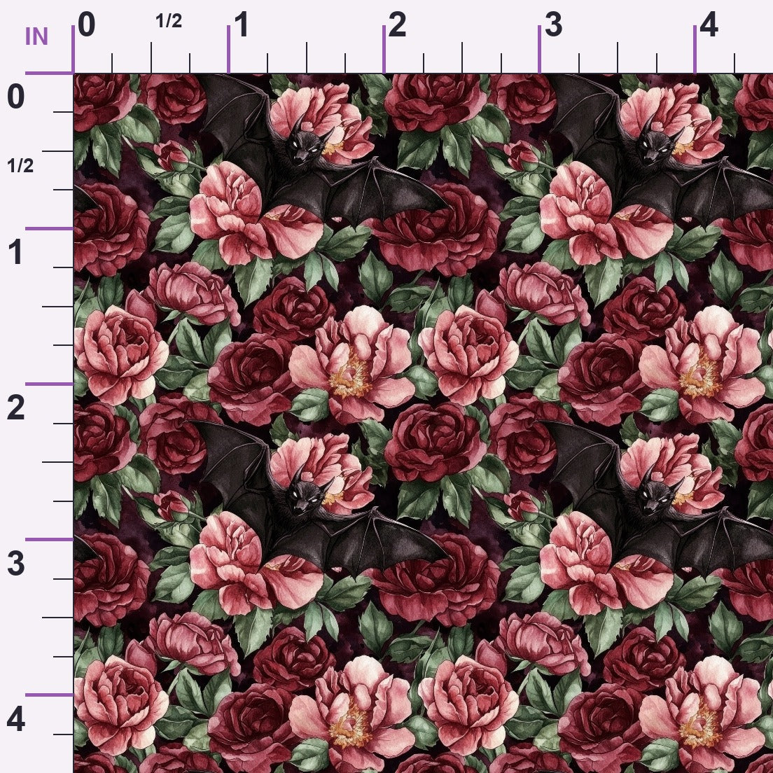 Raven Rose Reverie Pattern 14 Minky Fabric