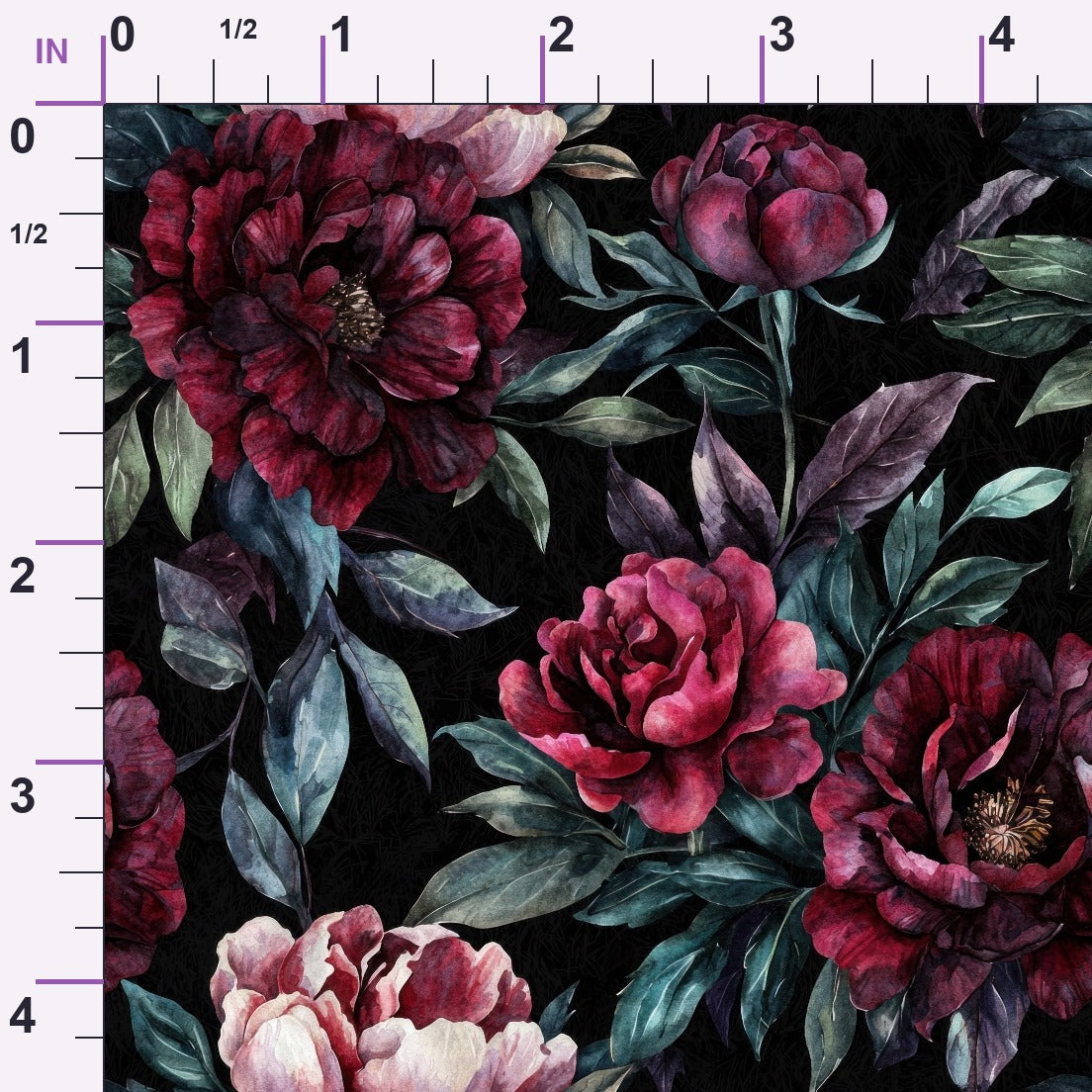 Raven Rose Reverie Pattern 15 Minky Fabric