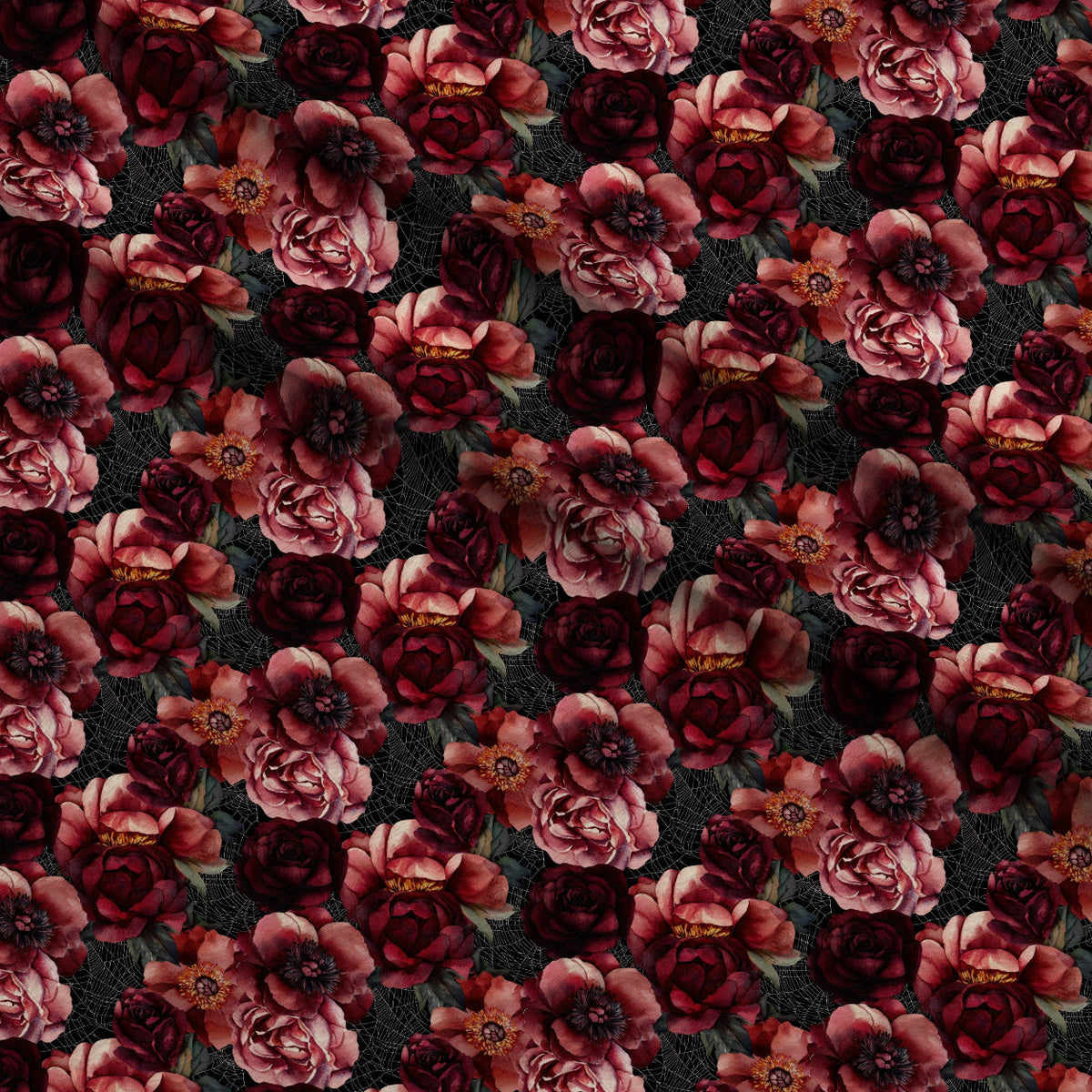 Raven Rose Reverie Pattern 22 Minky Fabric