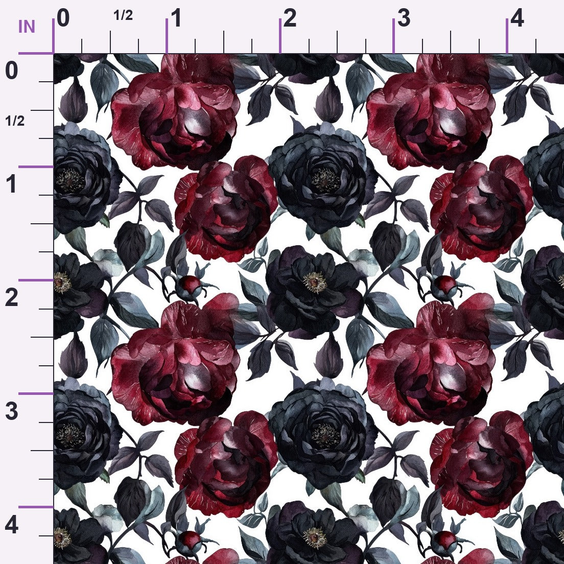 Raven Rose Reverie Pattern 28 Minky Fabric