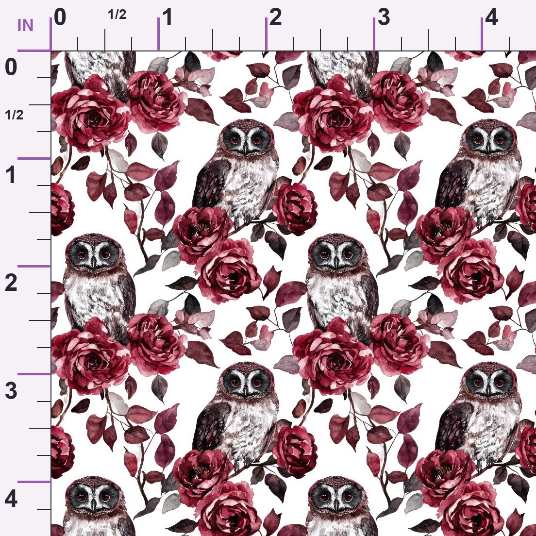 Raven Rose Reverie Pattern 4 Minky Fabric
