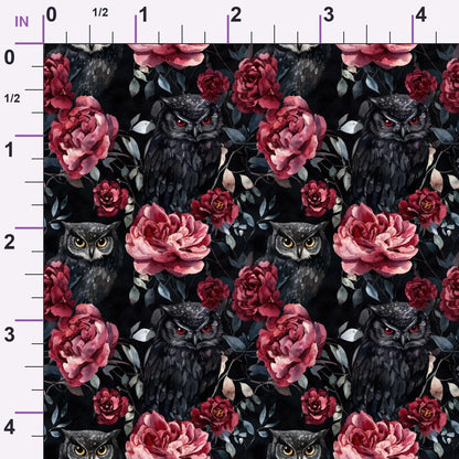 Raven Rose Reverie Pattern 5 Minky Fabric
