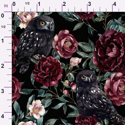 Raven Rose Reverie Pattern 6 Minky Fabric