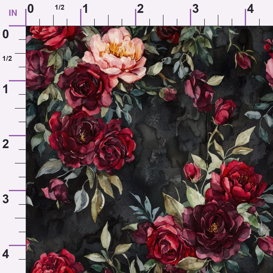 Raven Rose Reverie Pattern 7 Minky Fabric