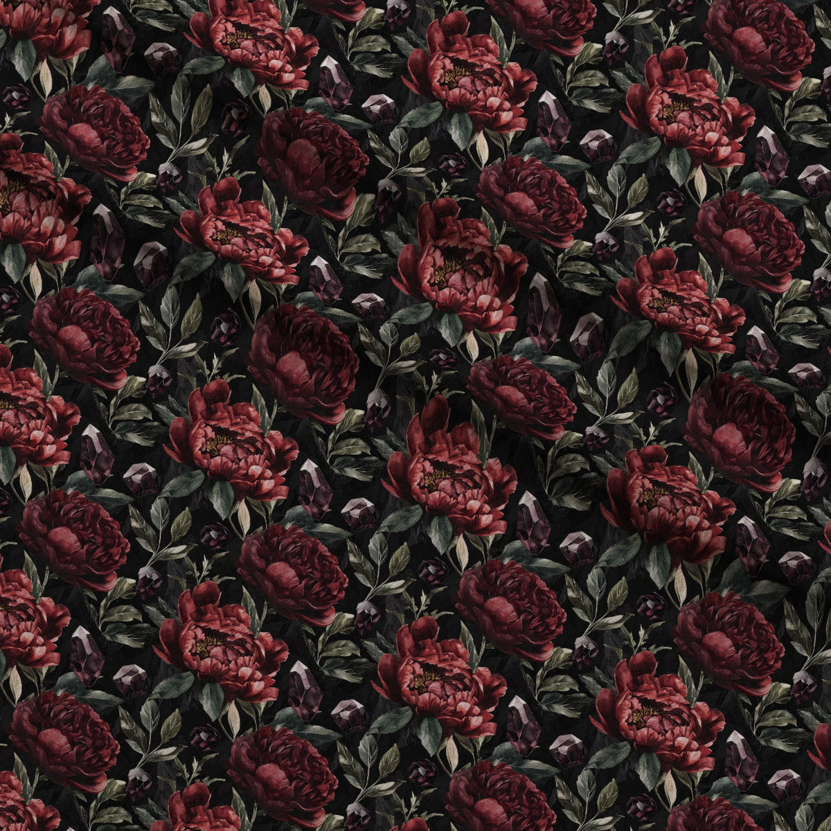 Raven Rose Reverie Pattern 8 Minky Fabric