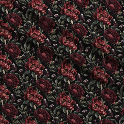 Raven Rose Reverie Pattern 8 Minky Fabric