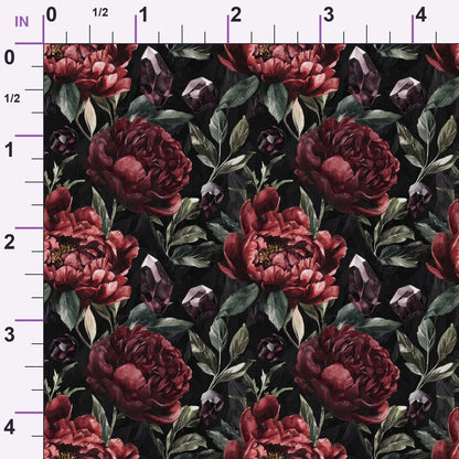 Raven Rose Reverie Pattern 8 Minky Fabric