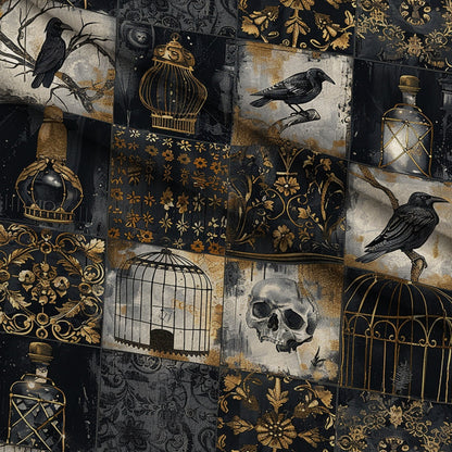 Raven's Curiosities Pattern 5 Minky Fabric
