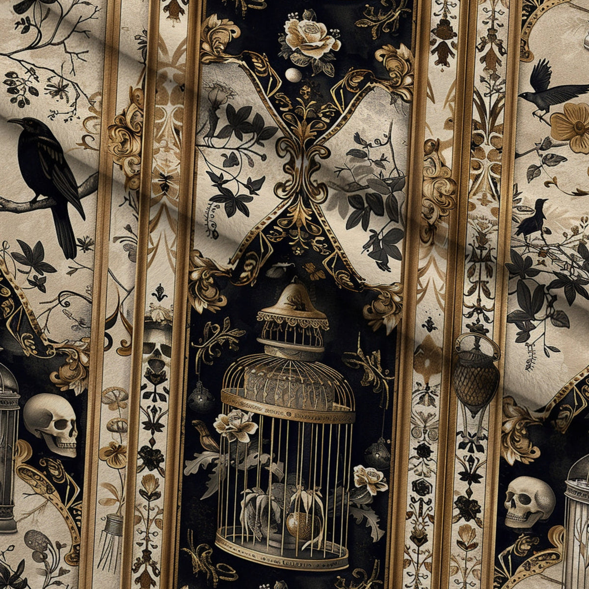 Raven's Curiosities Pattern 6 Minky Fabric
