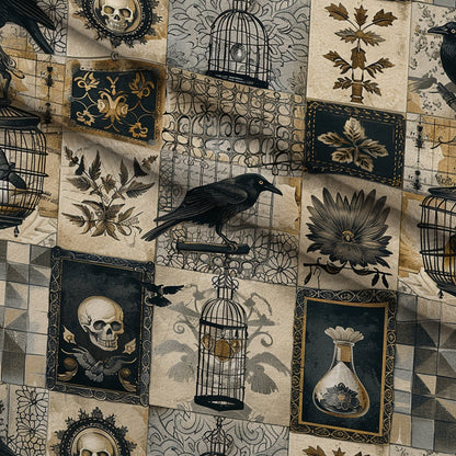Raven's Curiosities Pattern 7 Minky Fabric