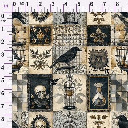 Raven's Curiosities Pattern 7 Minky Fabric