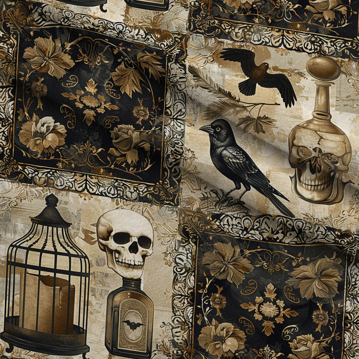 Raven's Curiosities Pattern 8 Minky Fabric