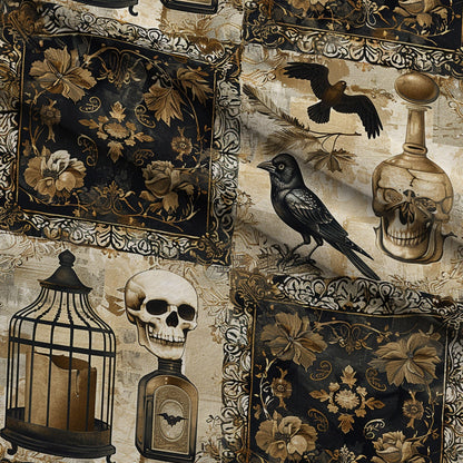 Raven's Curiosities Pattern 8 Minky Fabric