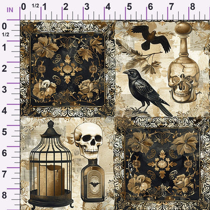 Raven's Curiosities Pattern 8 Minky Fabric