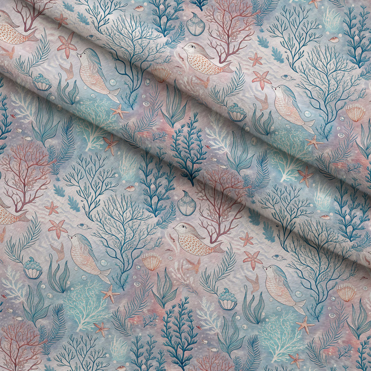 Reef Reverie Pattern 1 Minky Fabric