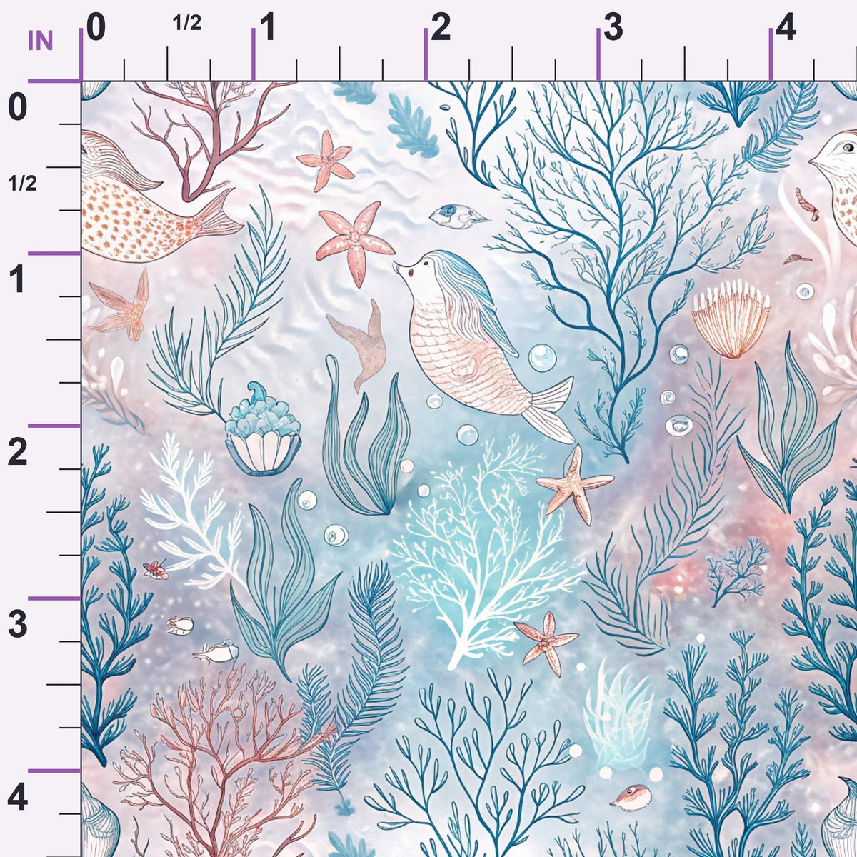 Reef Reverie Pattern 1 Minky Fabric
