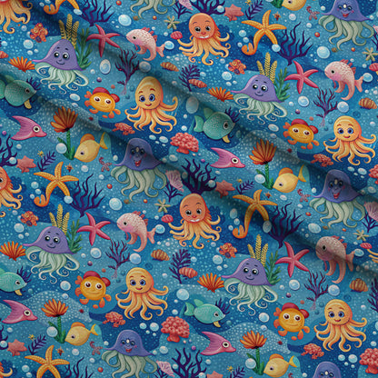 Reef Reverie Pattern 13 Minky Fabric