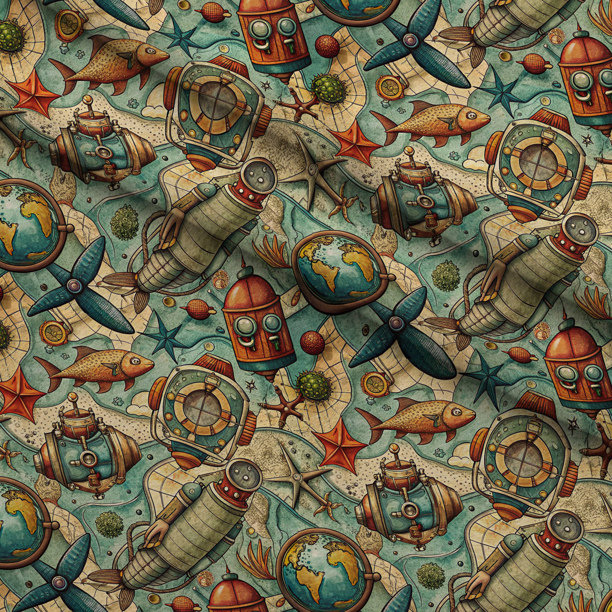 Reef Reverie Pattern 14 Minky Fabric